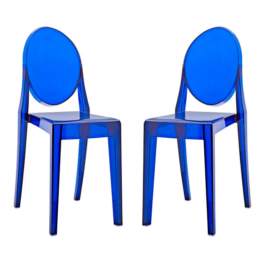 Casper Dining Chairs Set of 2 Blue EEI-906-BLU