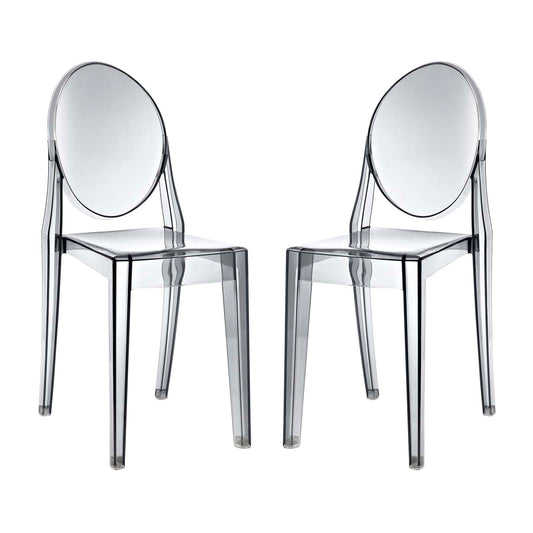 Casper Dining Chairs Set of 2 Smoke EEI-906-SMK