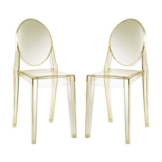 Casper Dining Chairs Set of 2 Yellow EEI-906-YLW