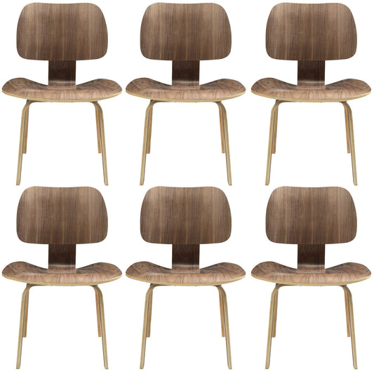 Fathom Dining Chairs Set of 6 Walnut EEI-910-WAL