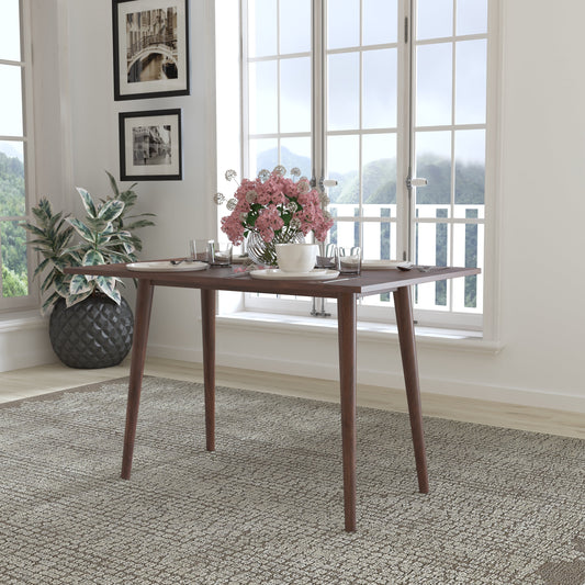 47" Dark Walnut Dining Table EM-DT16001-WAL-GG