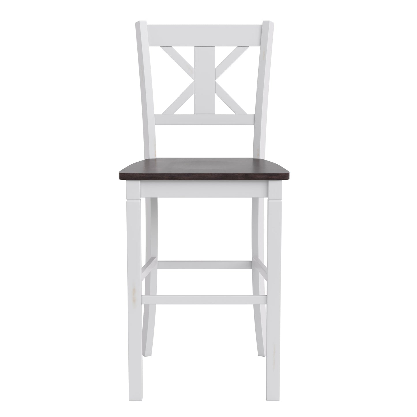 2PK White Wash Bar Stools ES-STBN1-29-WH-2-GG