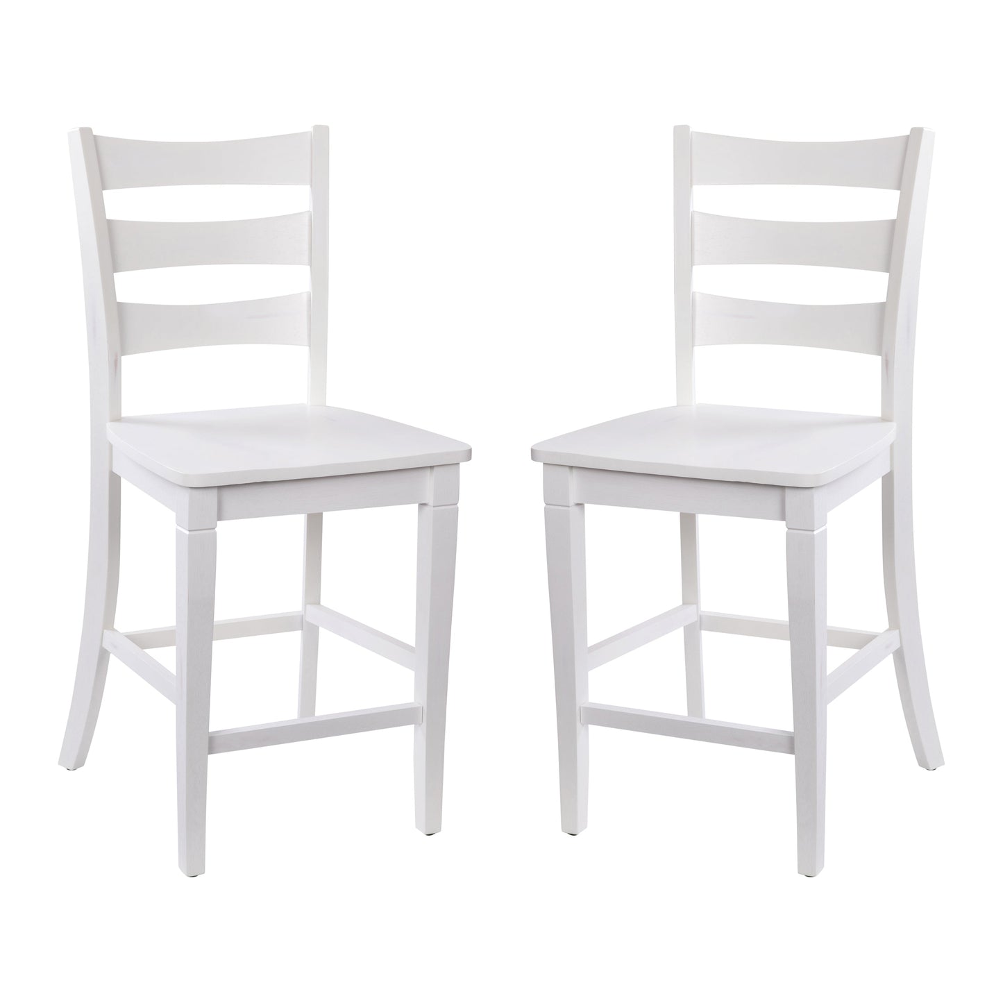 2PK White Wash Counter Stools ES-STBN5-24-WH-2-GG