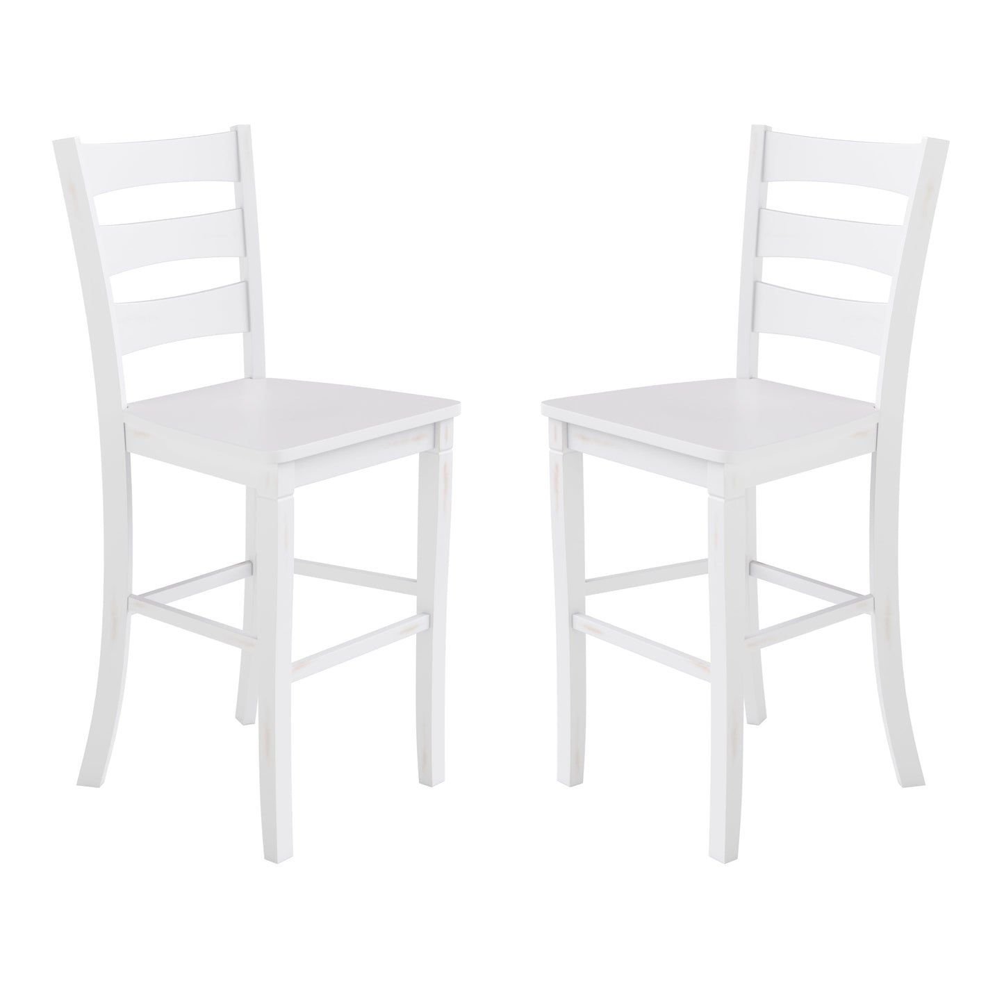 2PK White Wash Bar Stools ES-STBN5-29-WH-2-GG