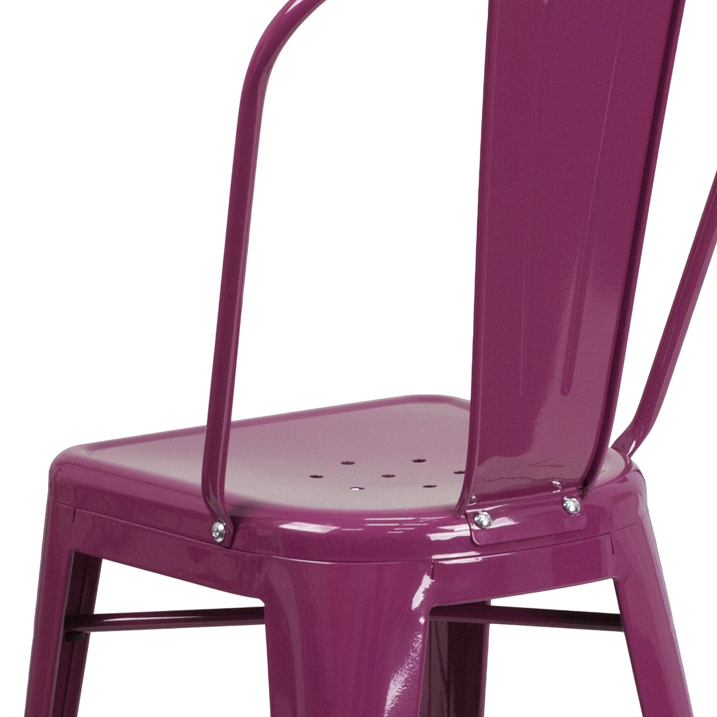 24" Purp Metal Outdoor Stool ET-3534-24-PUR-GG