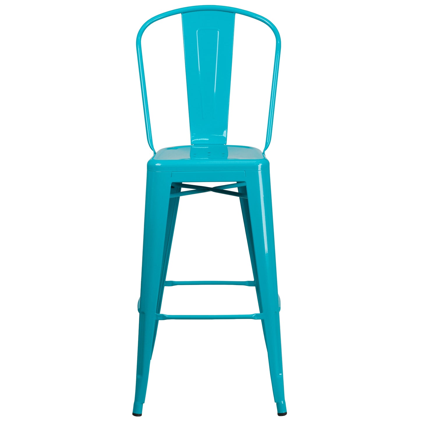 30" Teal Metal Outdoor Stool ET-3534-30-CB-GG