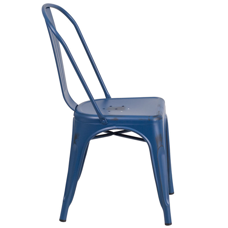 Stackable Metal Bistro Style Chair