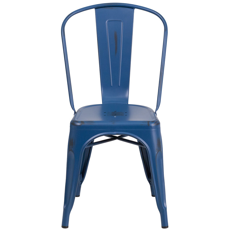 Stackable Metal Bistro Style Chair