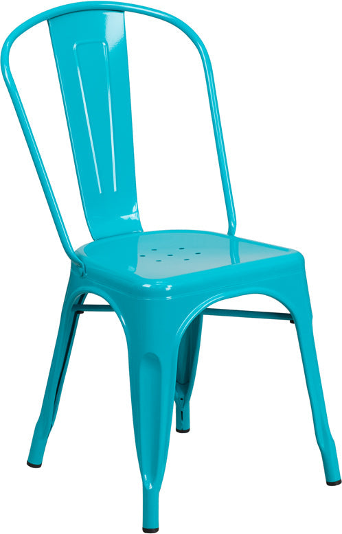 Stackable Metal Bistro Style Chair