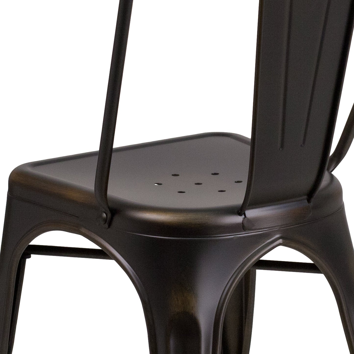 Stackable Metal Bistro Style Chair