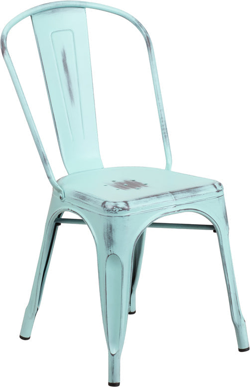 Stackable Metal Bistro Style Chair