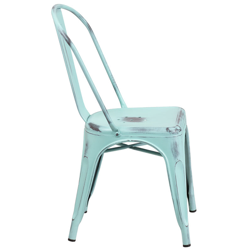 Stackable Metal Bistro Style Chair