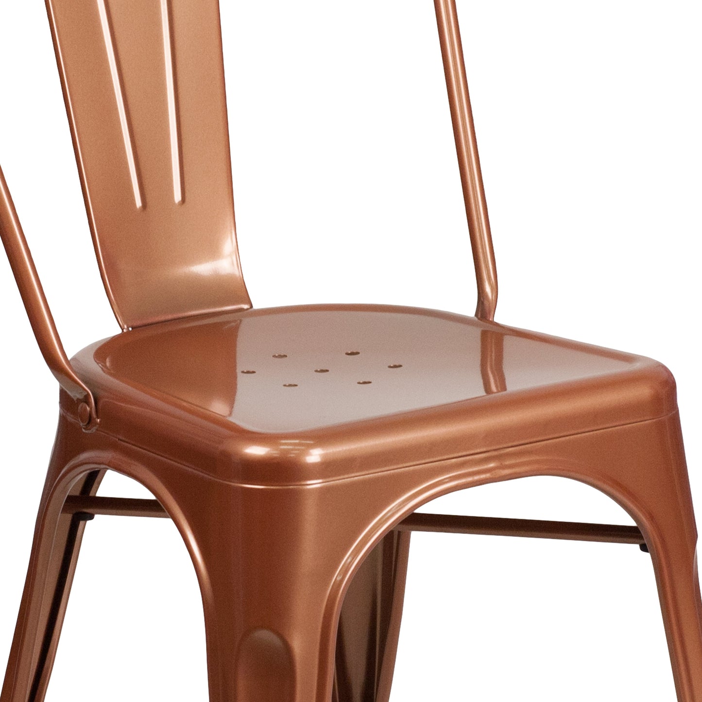 Stackable Metal Bistro Style Chair