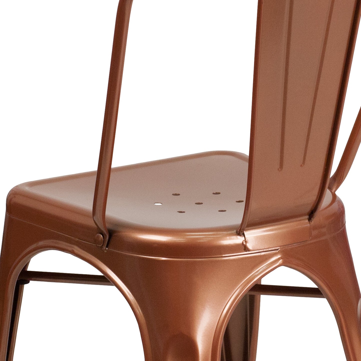 Stackable Metal Bistro Style Chair