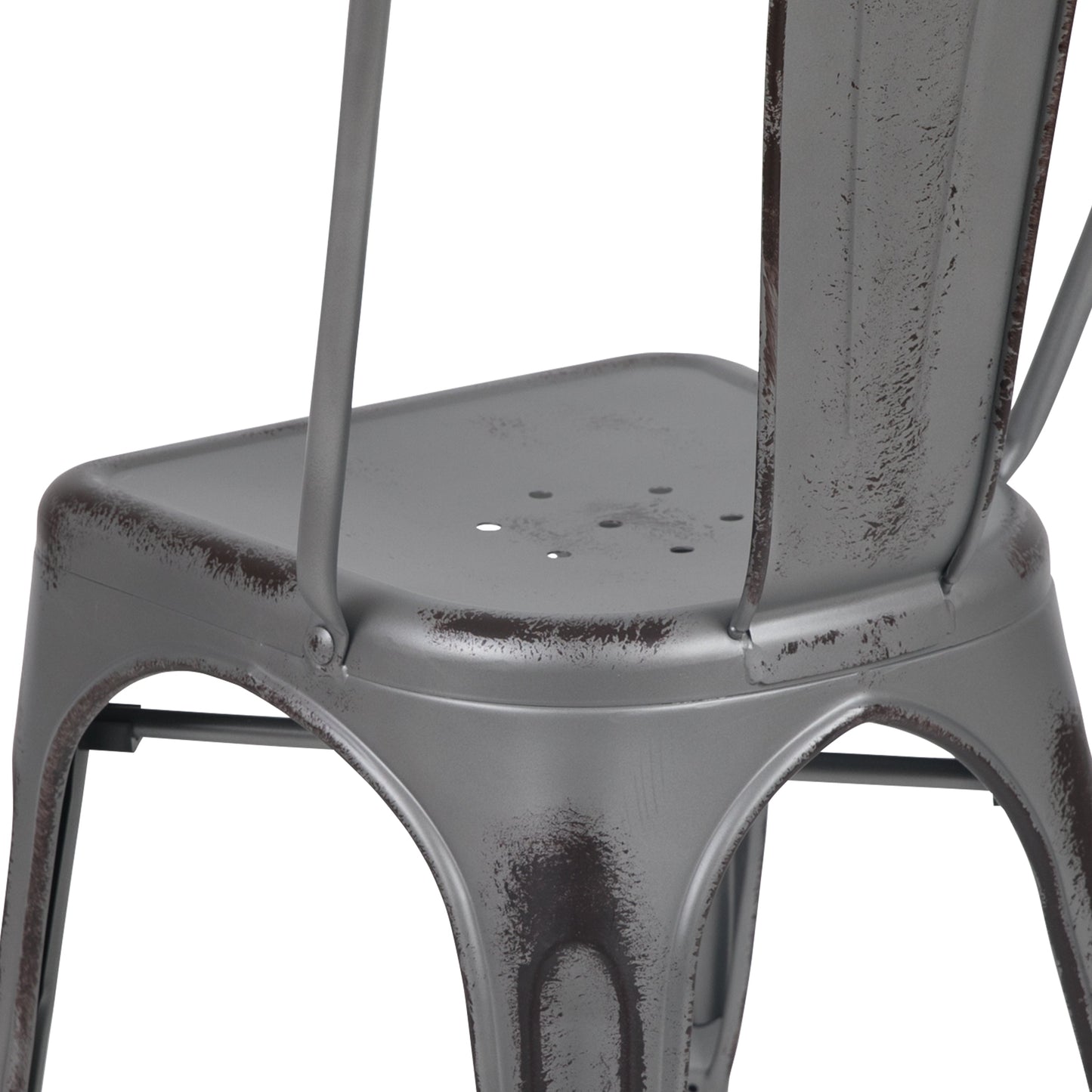 Stackable Metal Bistro Style Chair