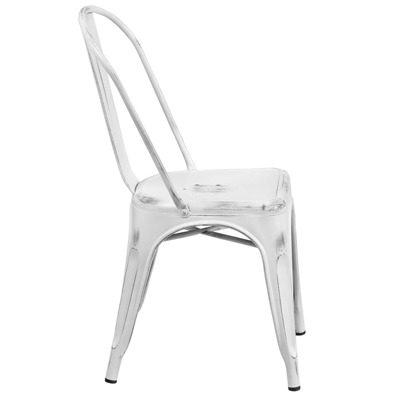 Stackable Metal Bistro Style Chair