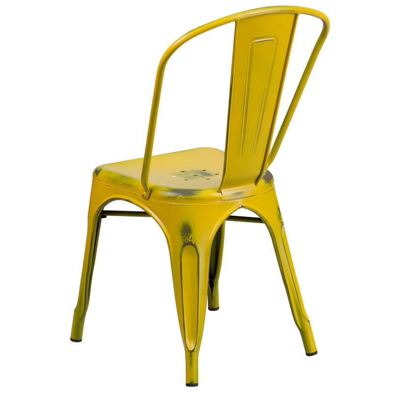 Stackable Metal Bistro Style Chair