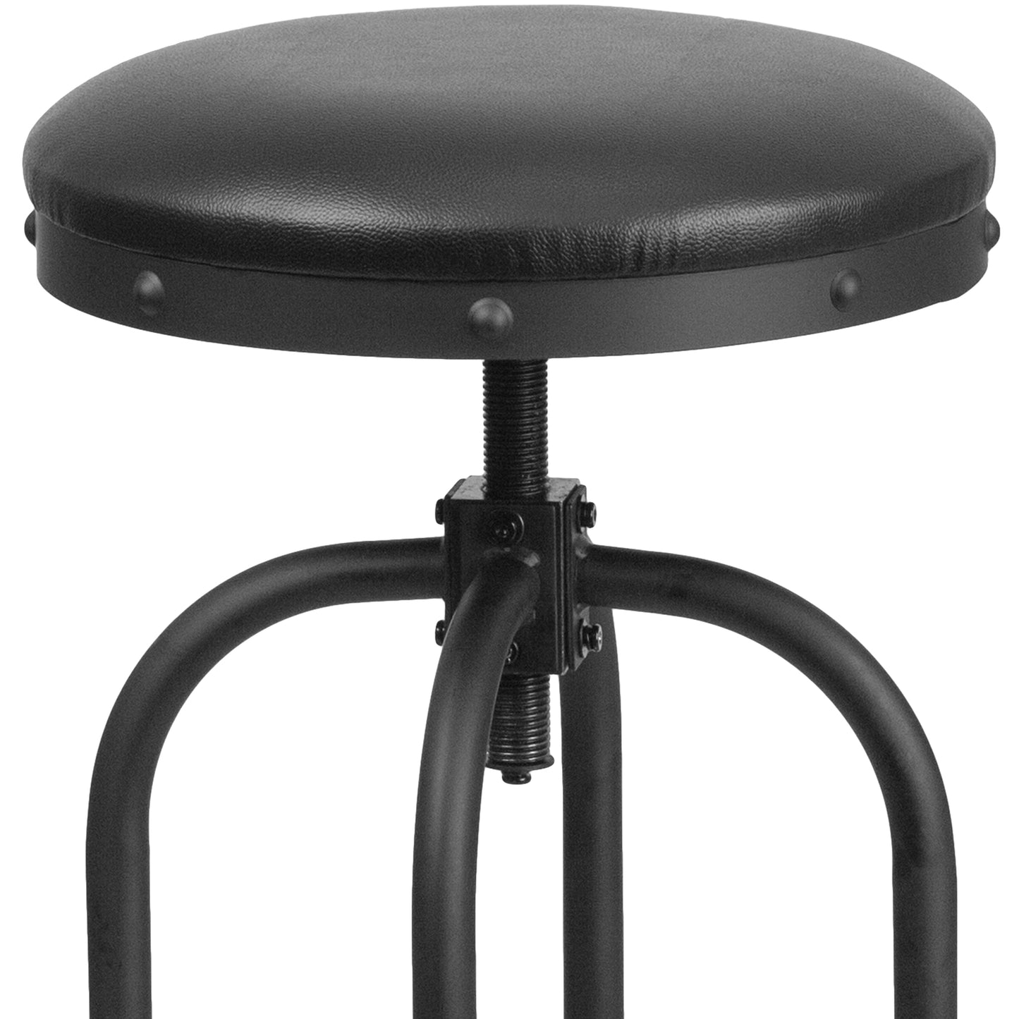 30"H Black Swivel Lift Stool ET-BR542-230-GG