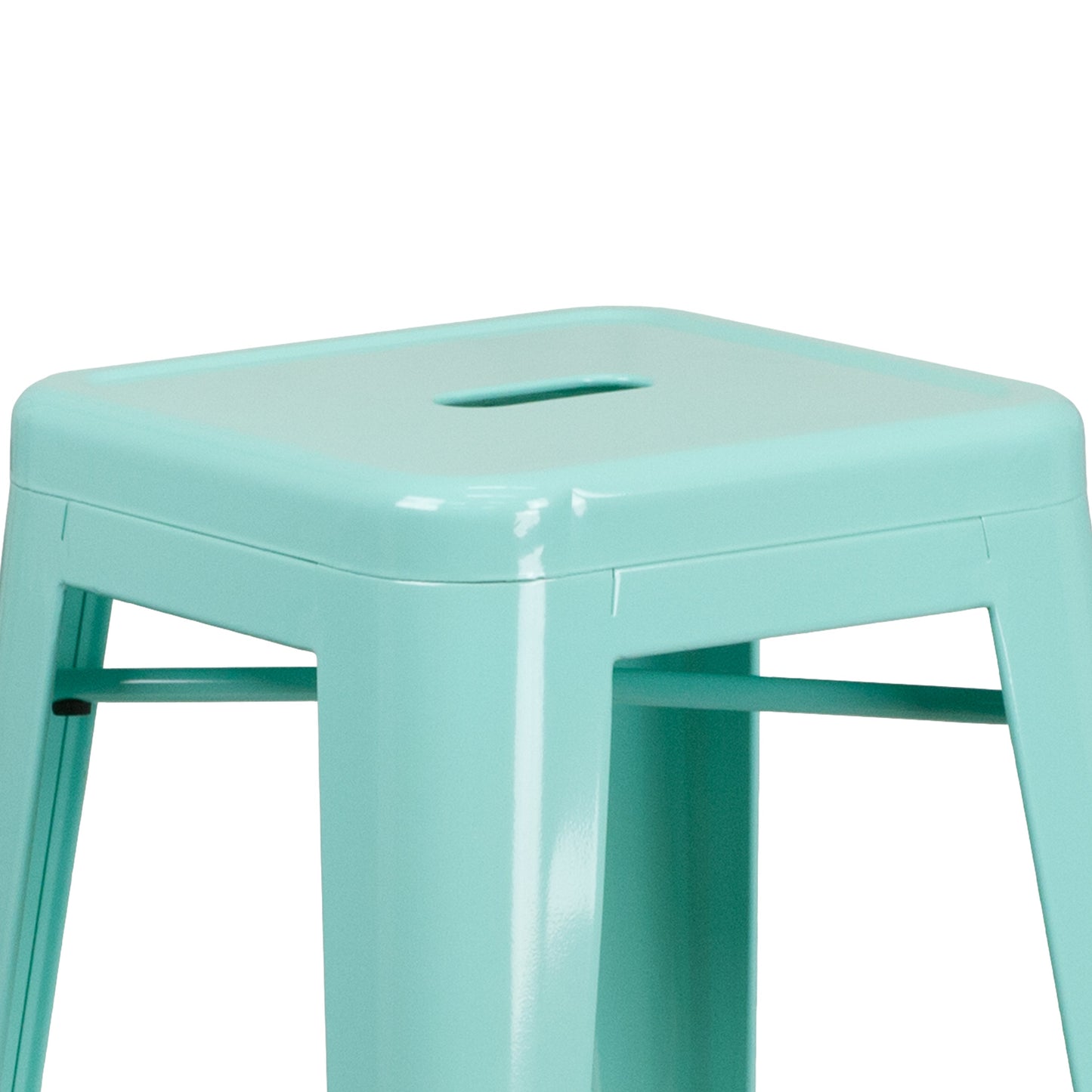 30" Mint No Back Metal Stool ET-BT3503-30-MINT-GG