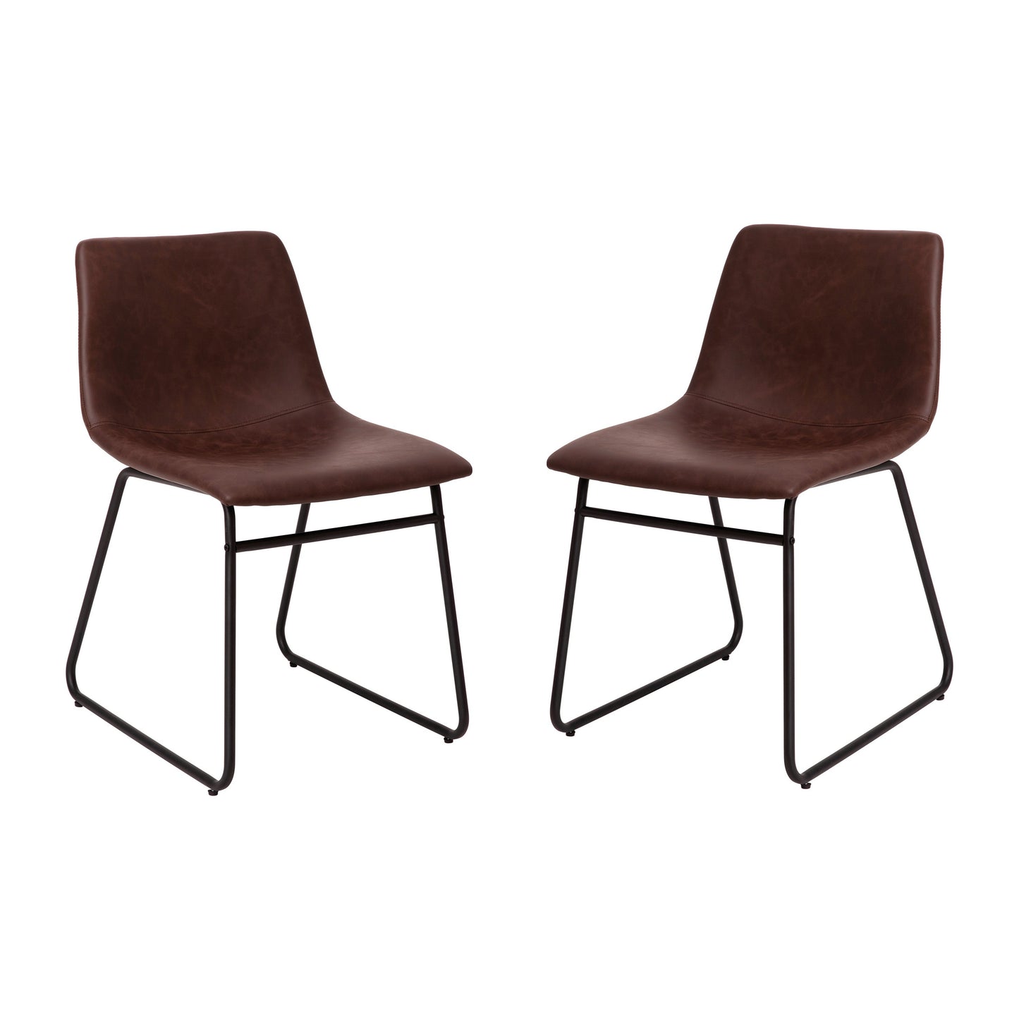 2Pk 18" Dk Brown Dining Chairs ET-ER18345-18-DB-BK-GG