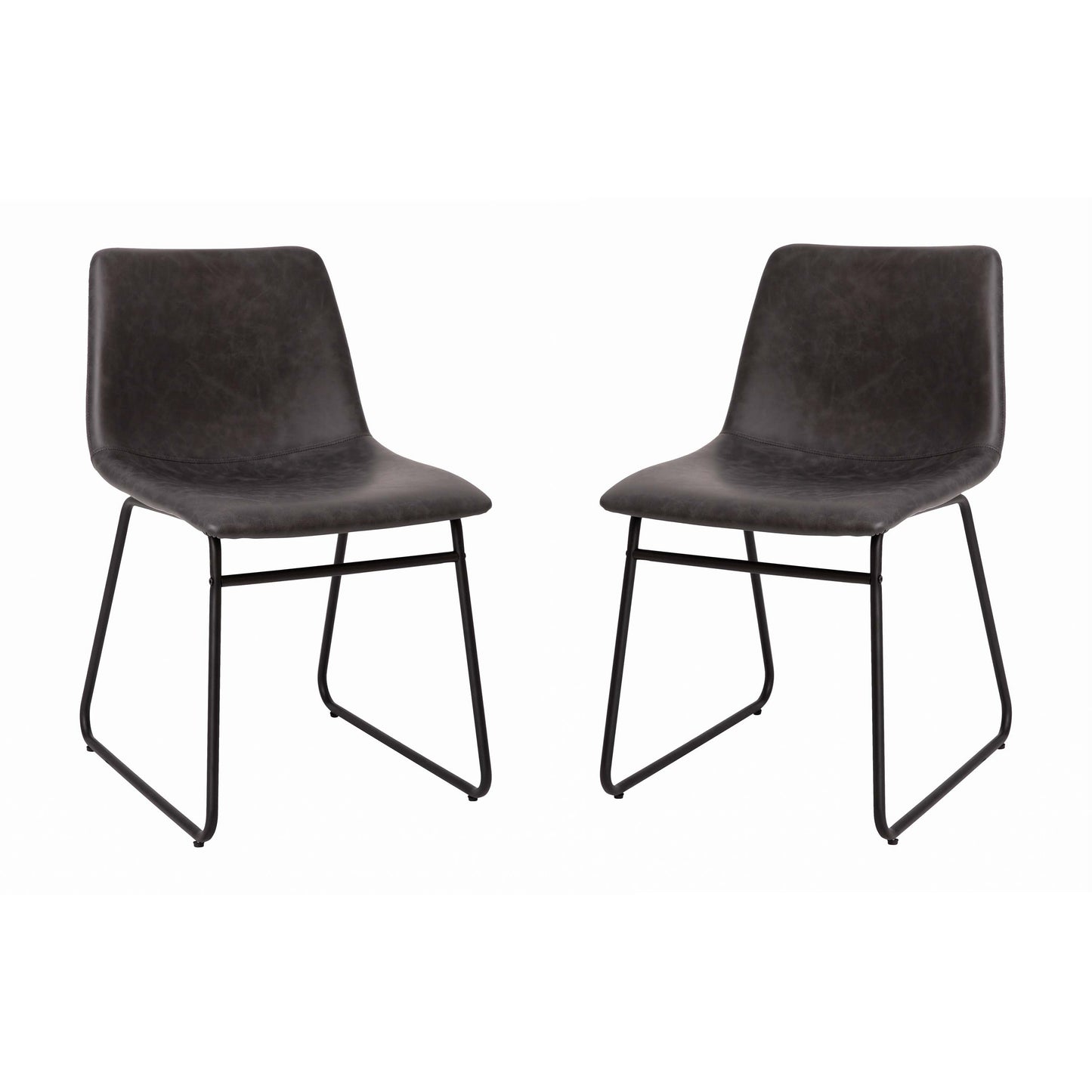 2Pk 18" Dk Gray Dining Chairs ET-ER18345-18-GY-BK-GG