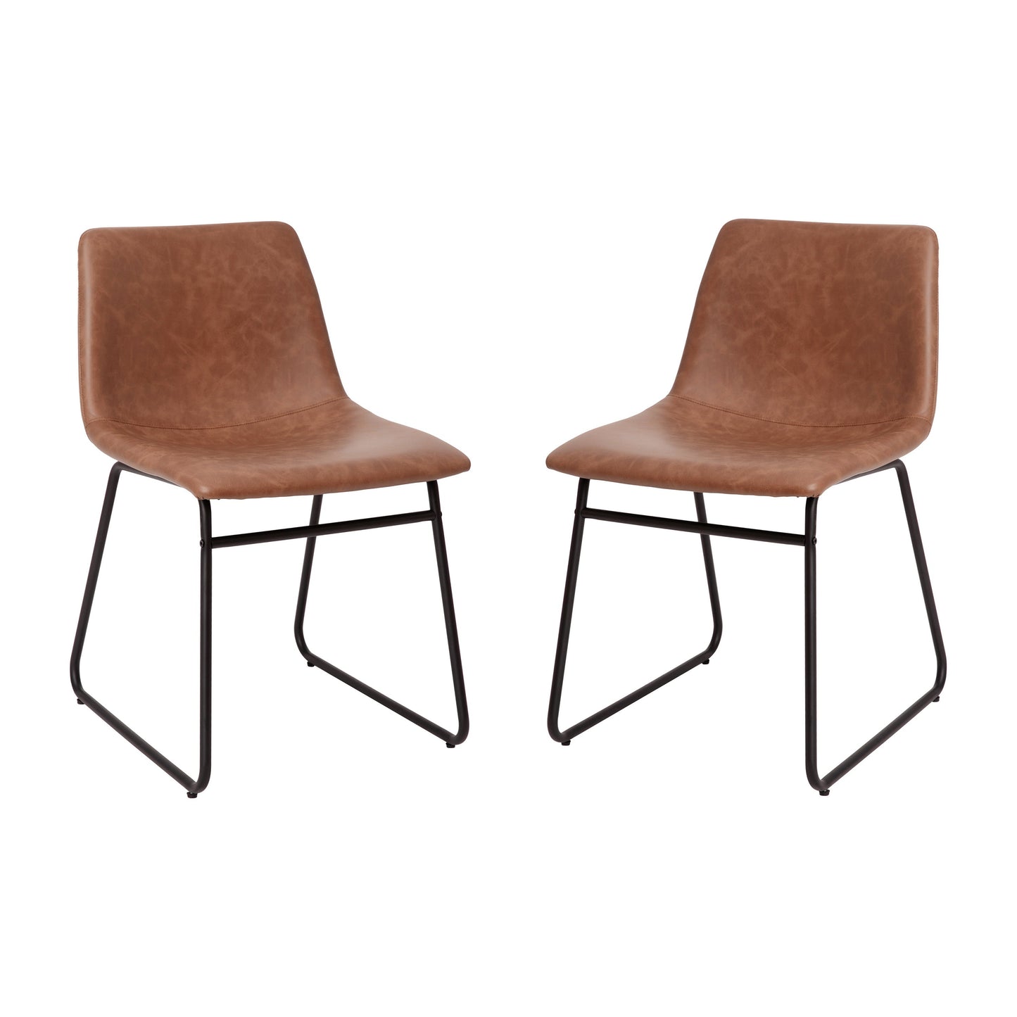 2Pk 18" Lt Brown Dining Chairs ET-ER18345-18-LB-BK-GG