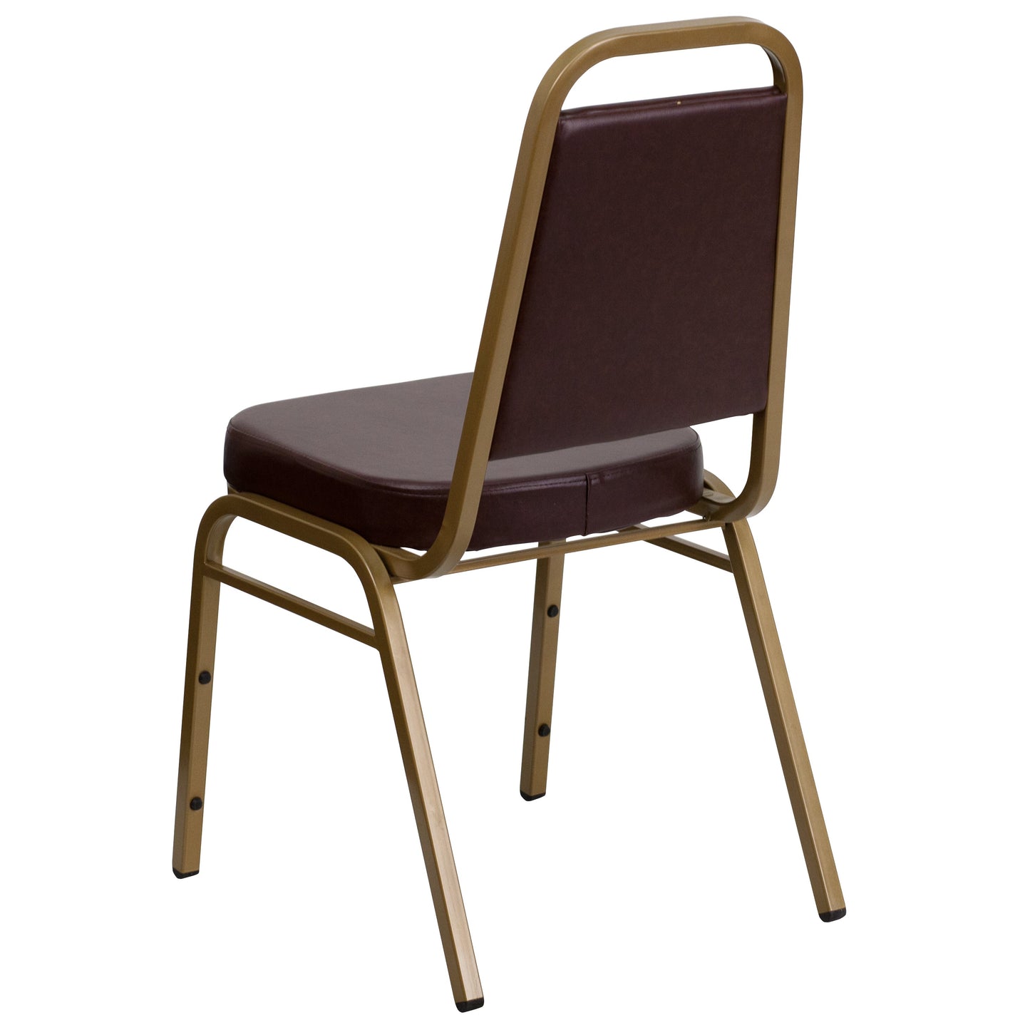 Brown Vinyl Banquet Chair FD-BHF-1-ALLGOLD-BN-GG