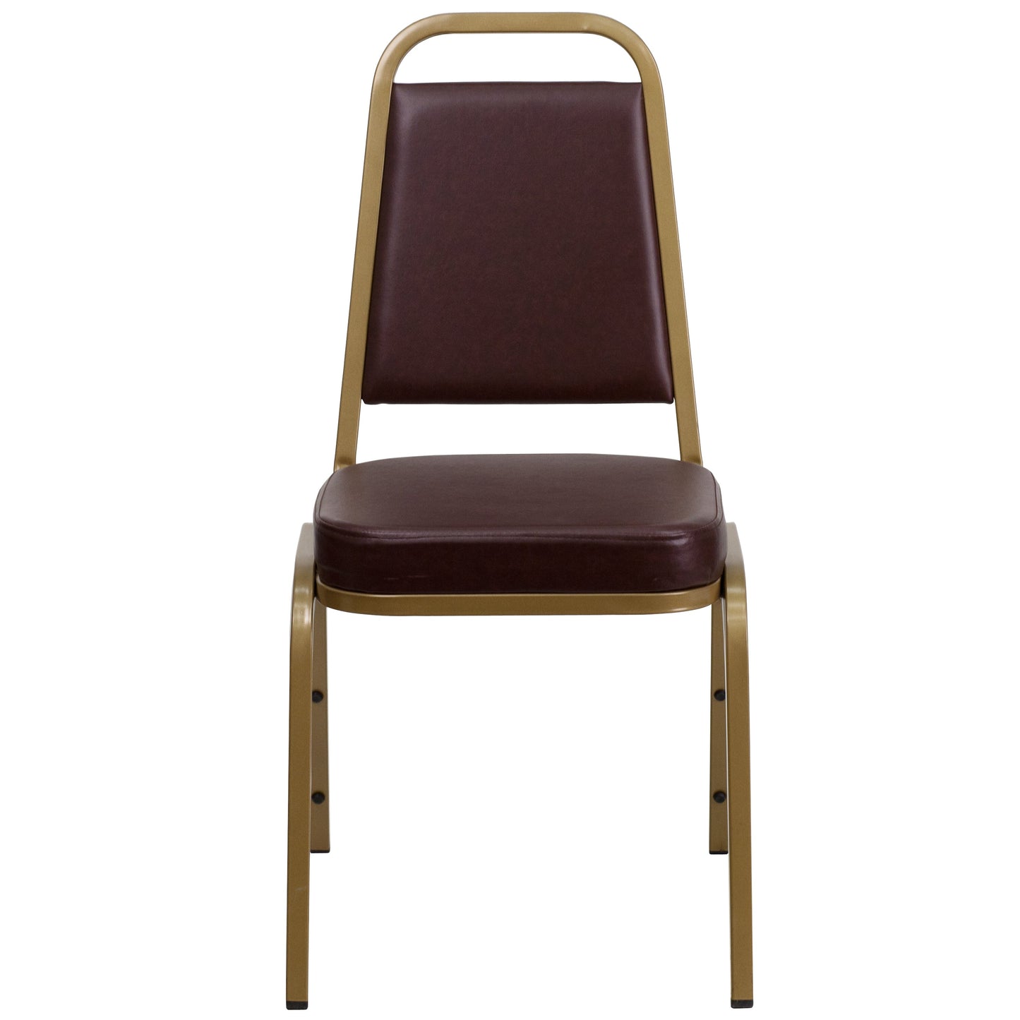 Brown Vinyl Banquet Chair FD-BHF-1-ALLGOLD-BN-GG