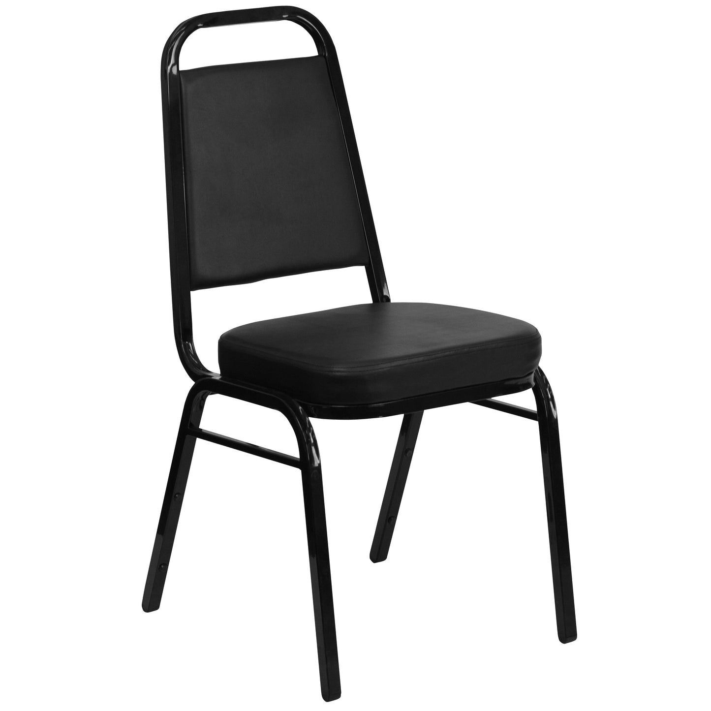 Black Vinyl Banquet Chair FD-BHF-1-GG