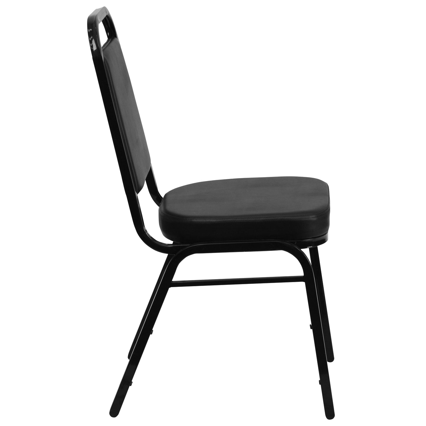 Black Vinyl Banquet Chair FD-BHF-1-GG