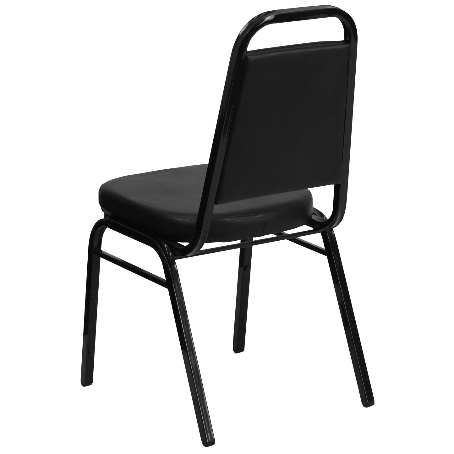 Black Vinyl Banquet Chair FD-BHF-1-GG