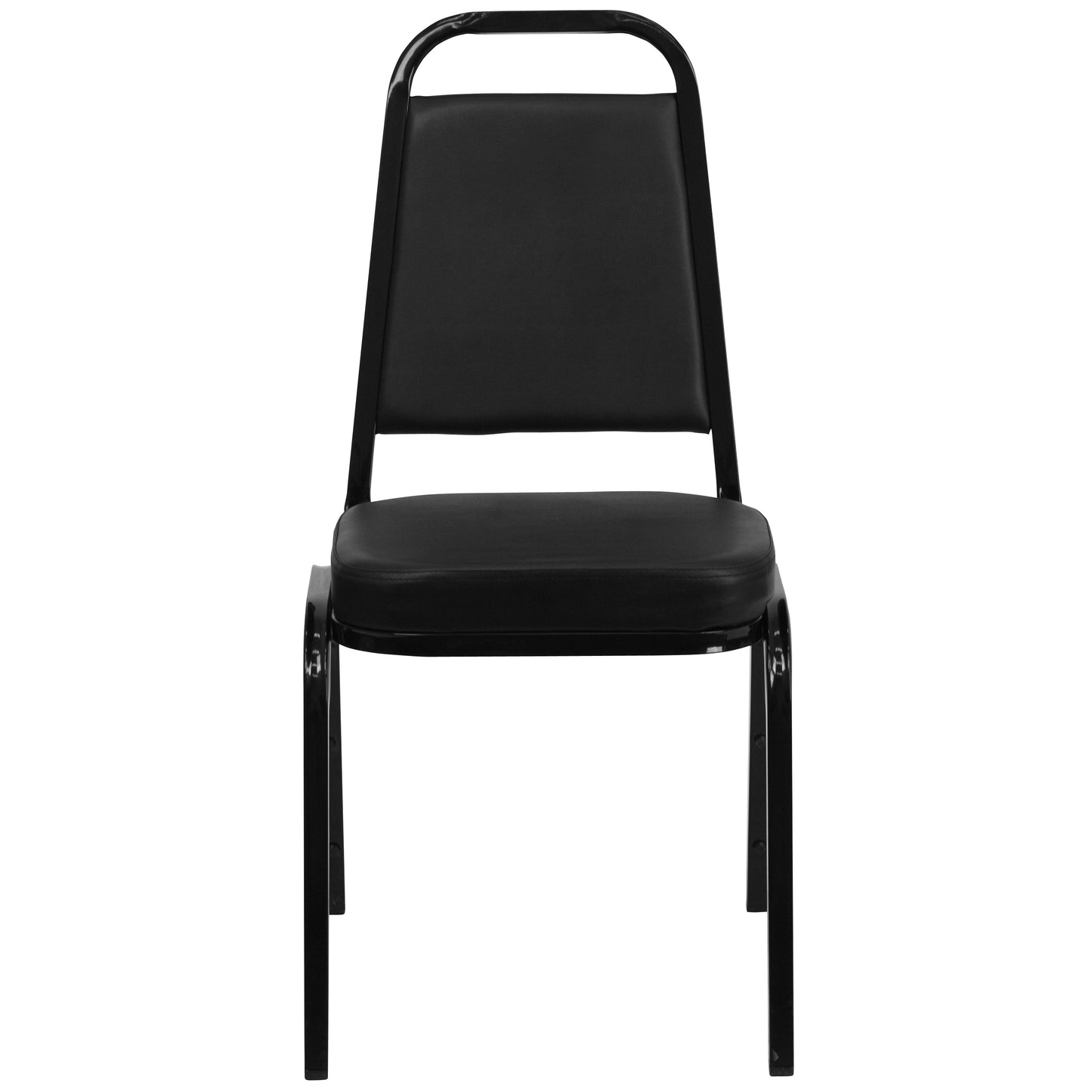 Black Vinyl Banquet Chair FD-BHF-1-GG