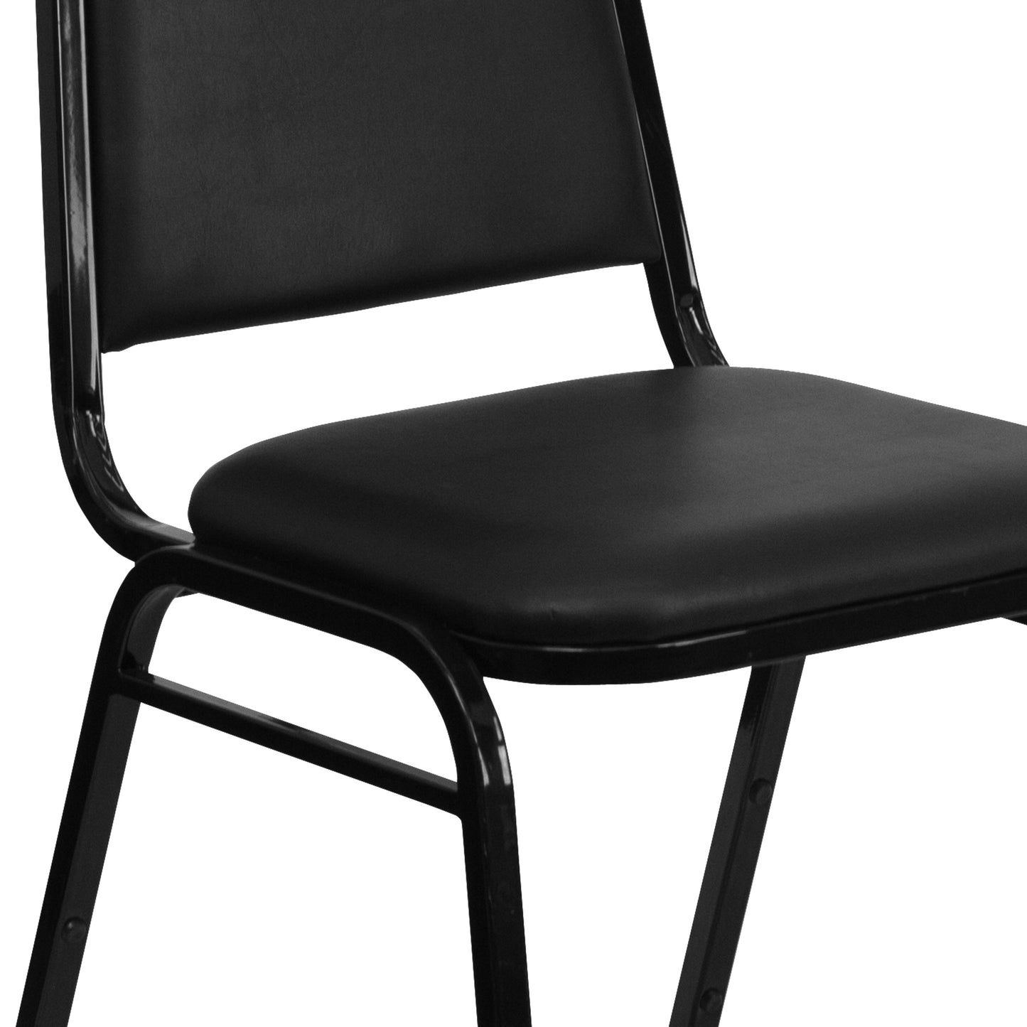 Black Vinyl Banquet Chair FD-BHF-1-GG