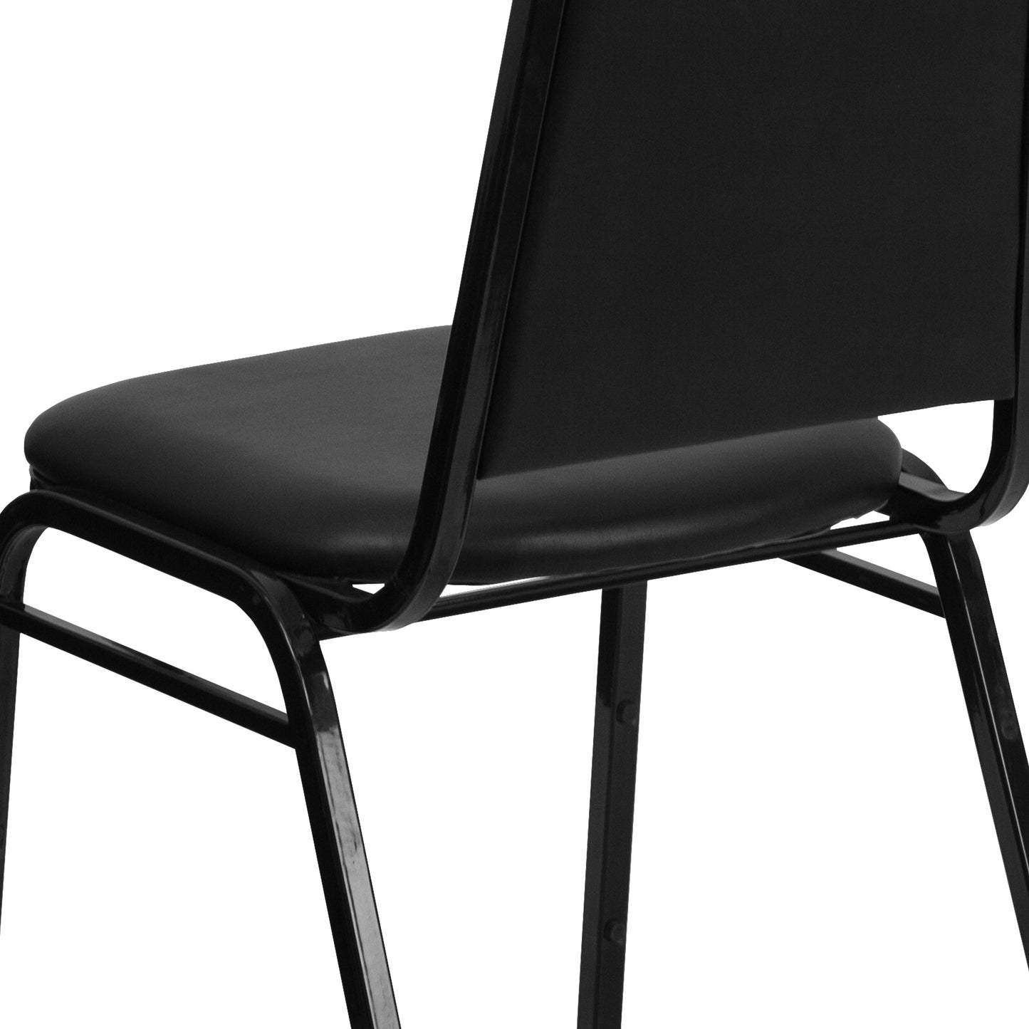 Black Vinyl Banquet Chair FD-BHF-1-GG