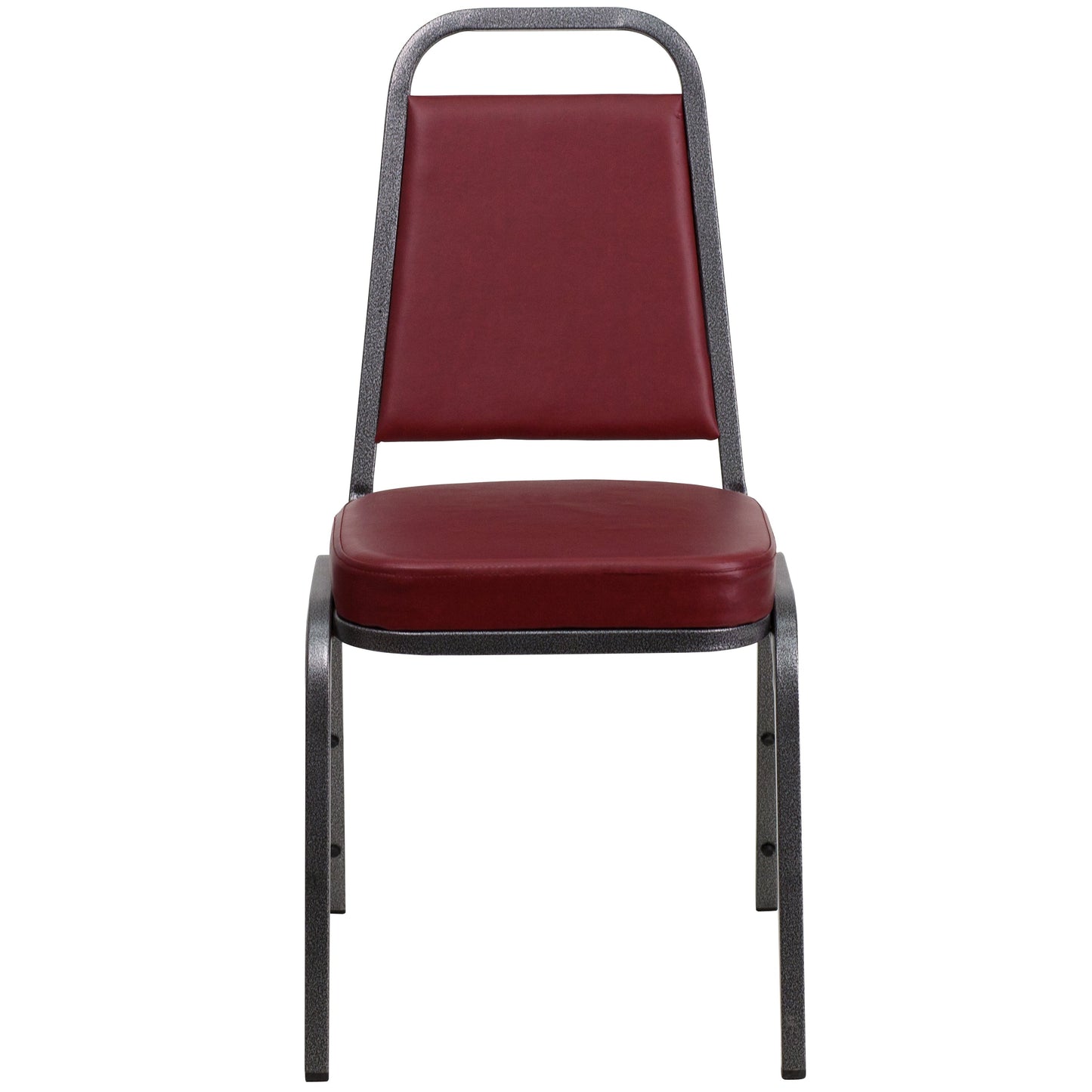 Burgundy Vinyl Banquet Chair FD-BHF-1-SILVERVEIN-BY-GG