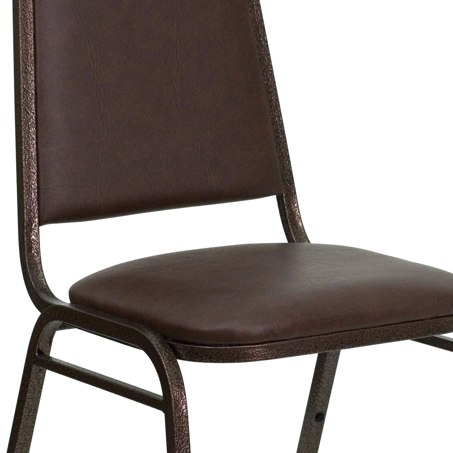 Brown Vinyl Banquet Chair FD-BHF-2-BN-GG