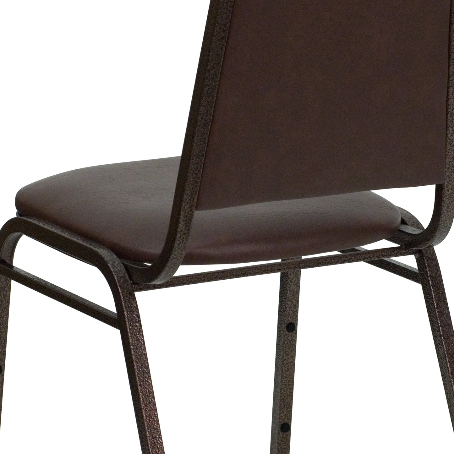 Brown Vinyl Banquet Chair FD-BHF-2-BN-GG