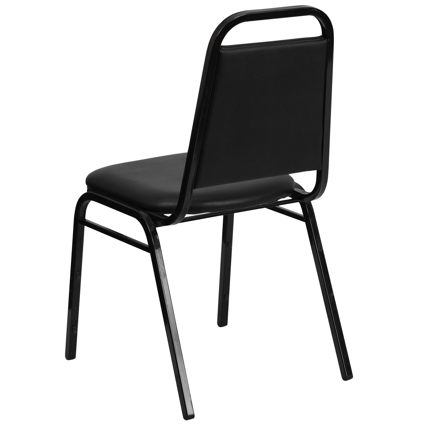 Black Vinyl Banquet Chair FD-BHF-2-GG