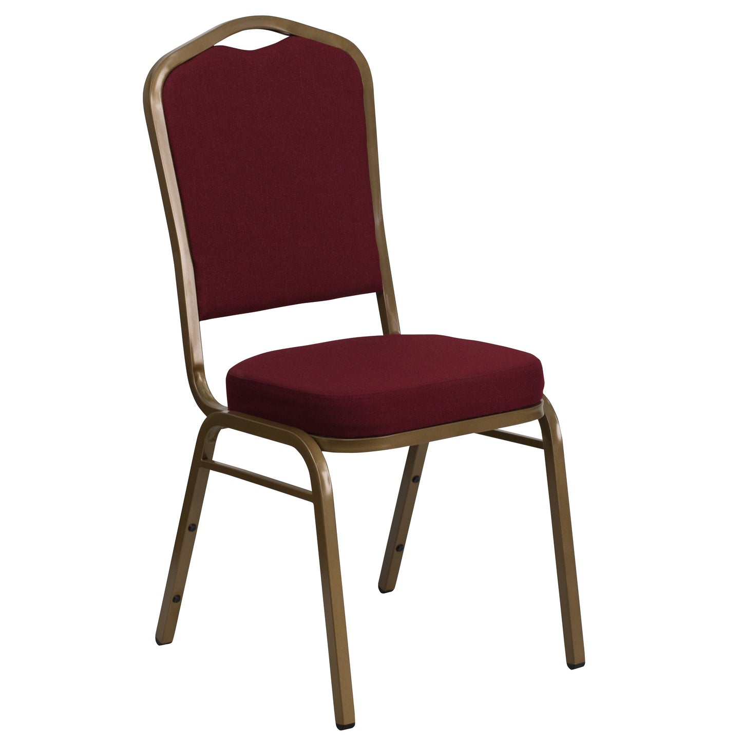 Burgundy Fabric Banquet Chair FD-C01-ALLGOLD-3169-GG