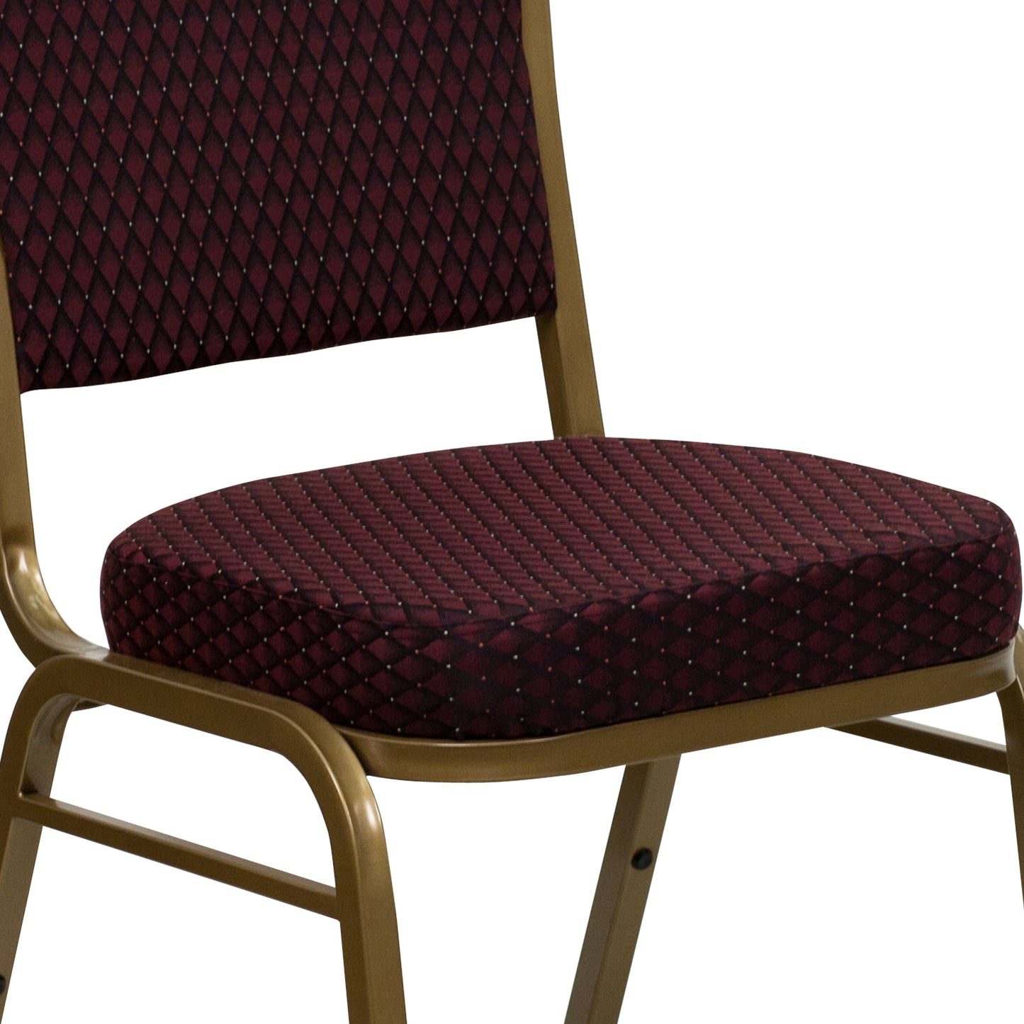 Burgundy Fabric Banquet Chair FD-C01-ALLGOLD-EFE1679-GG