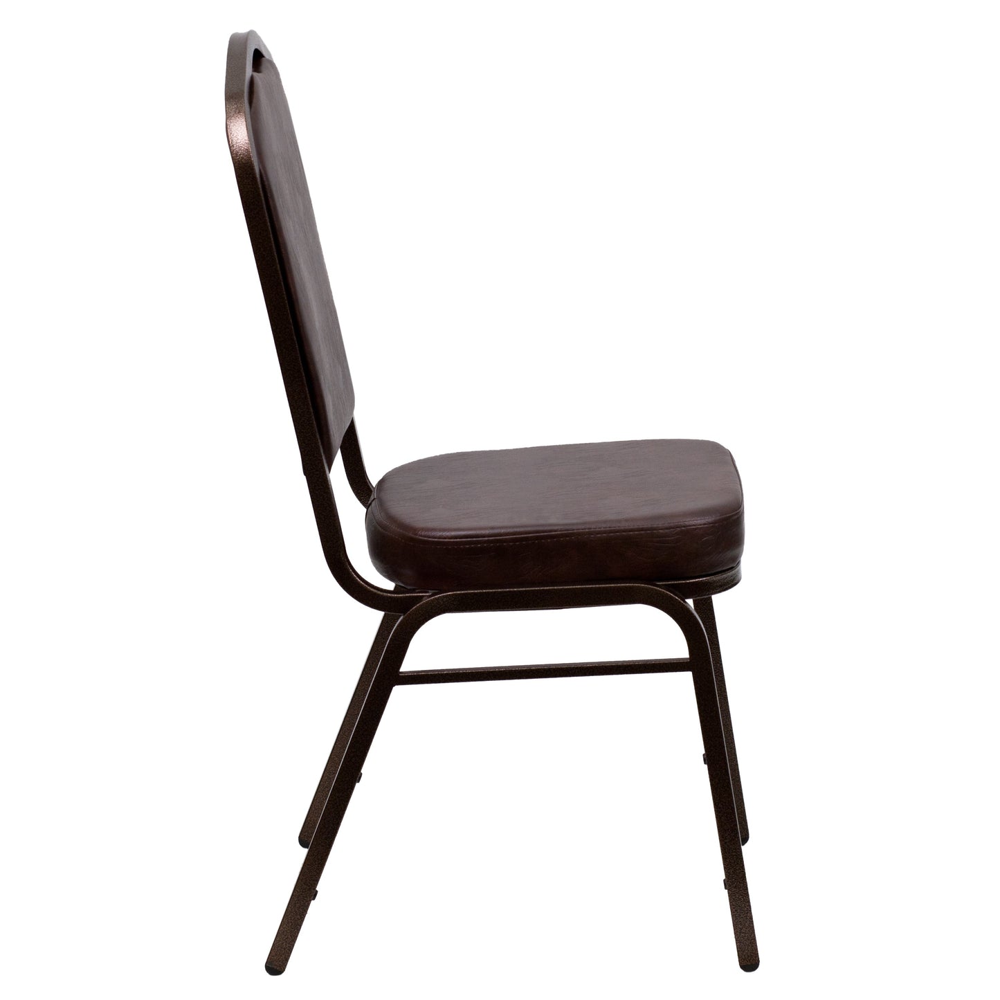 Brown Vinyl Banquet Chair FD-C01-COPPER-BRN-VY-GG