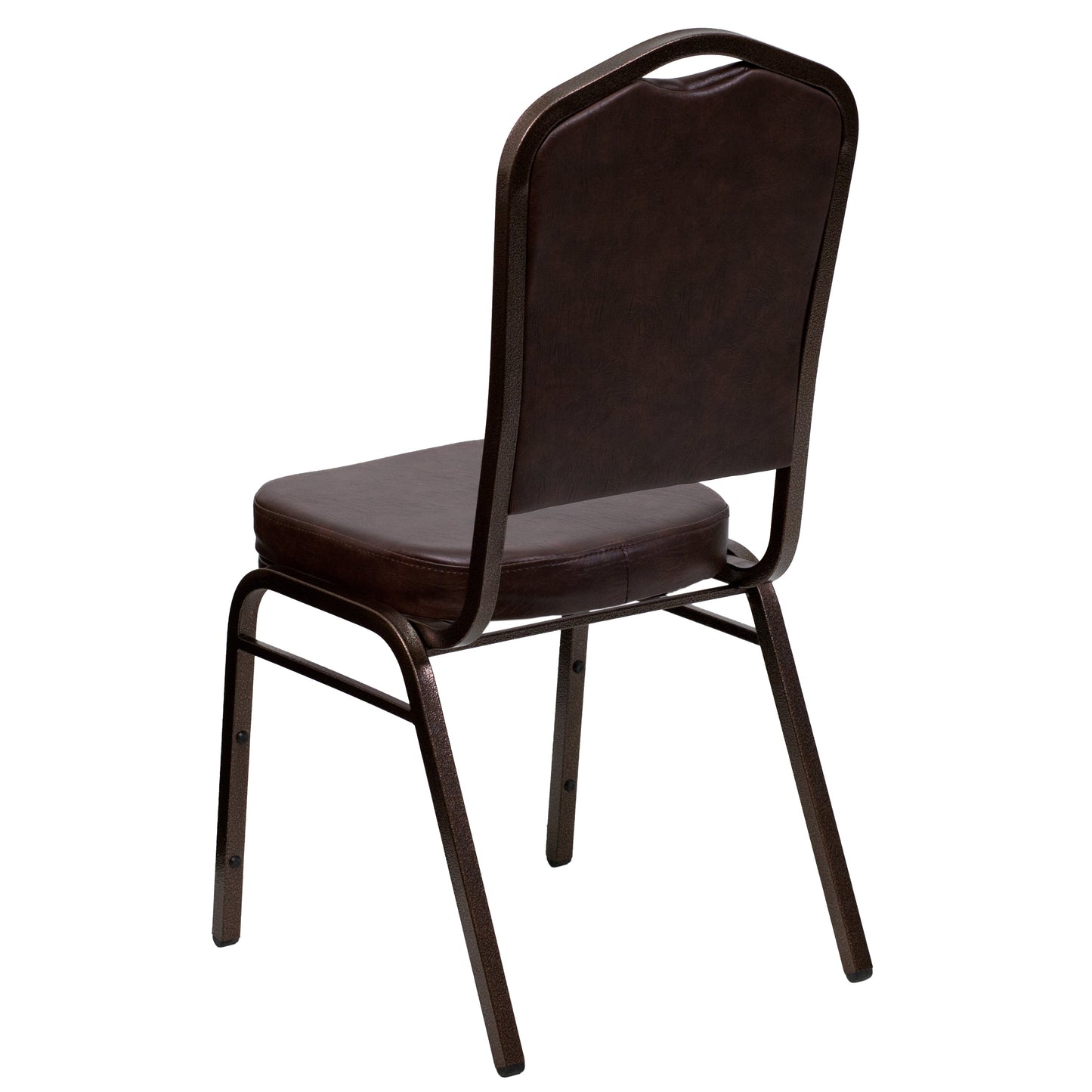 Brown Vinyl Banquet Chair FD-C01-COPPER-BRN-VY-GG