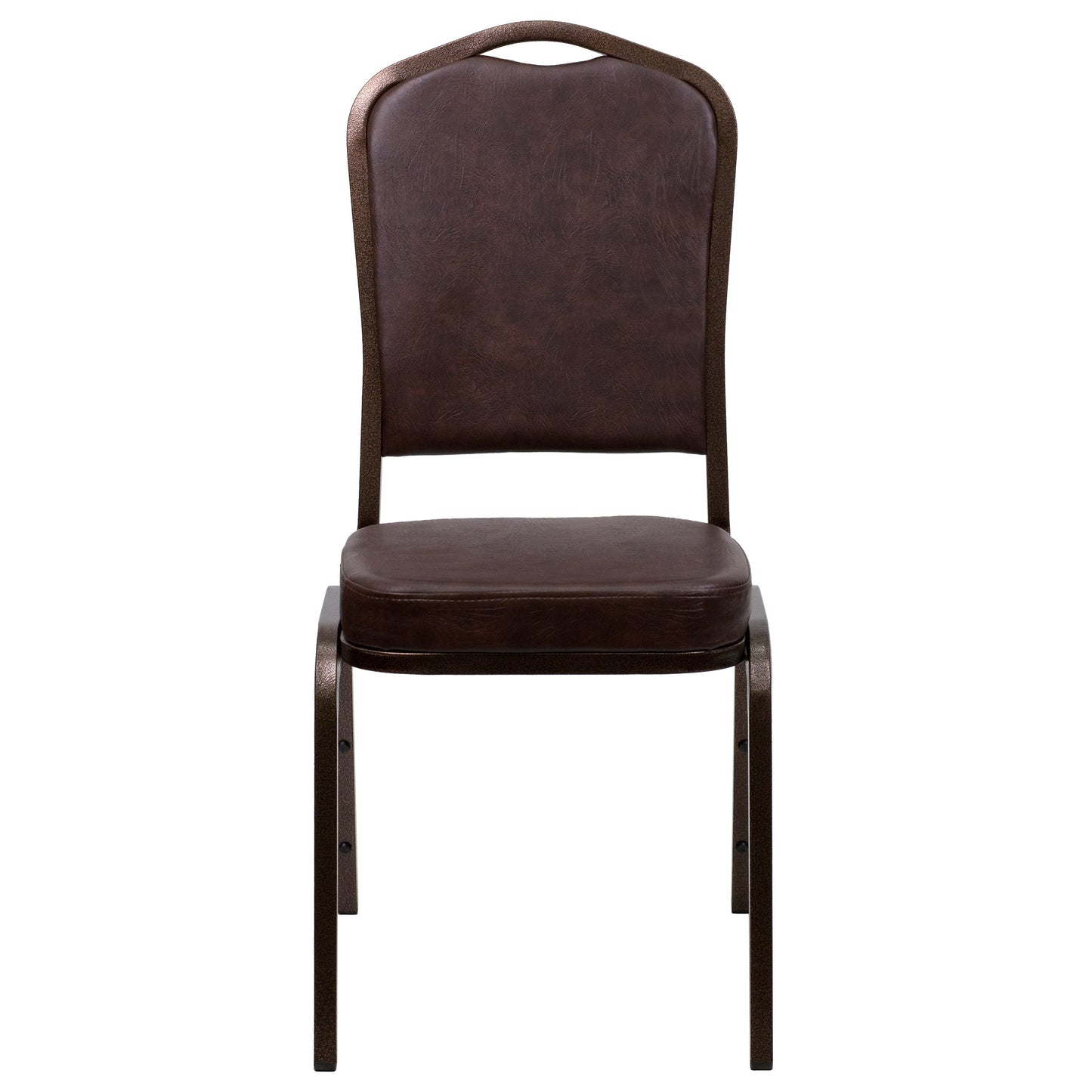 Brown Vinyl Banquet Chair FD-C01-COPPER-BRN-VY-GG