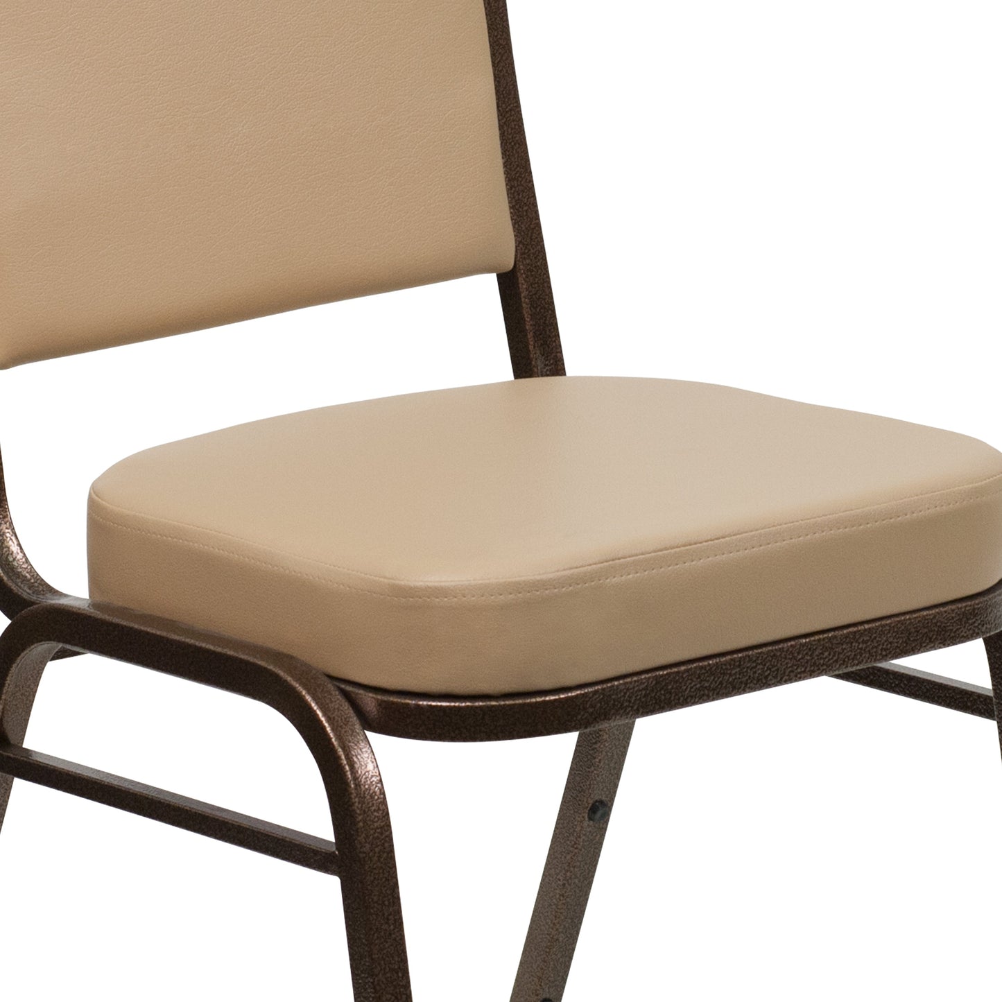 Tan Vinyl Banquet Chair FD-C01-COPPER-TN-VY-GG