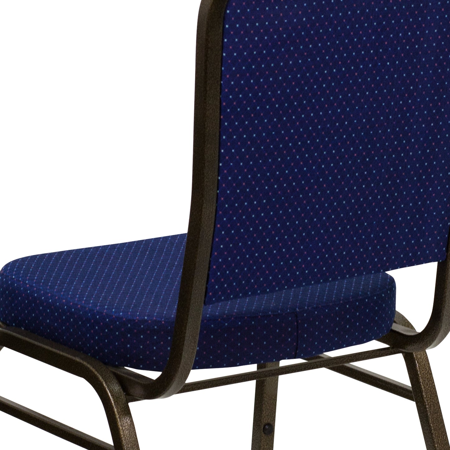 Navy Blue Fabric Banquet Chair FD-C01-GOLDVEIN-208-GG