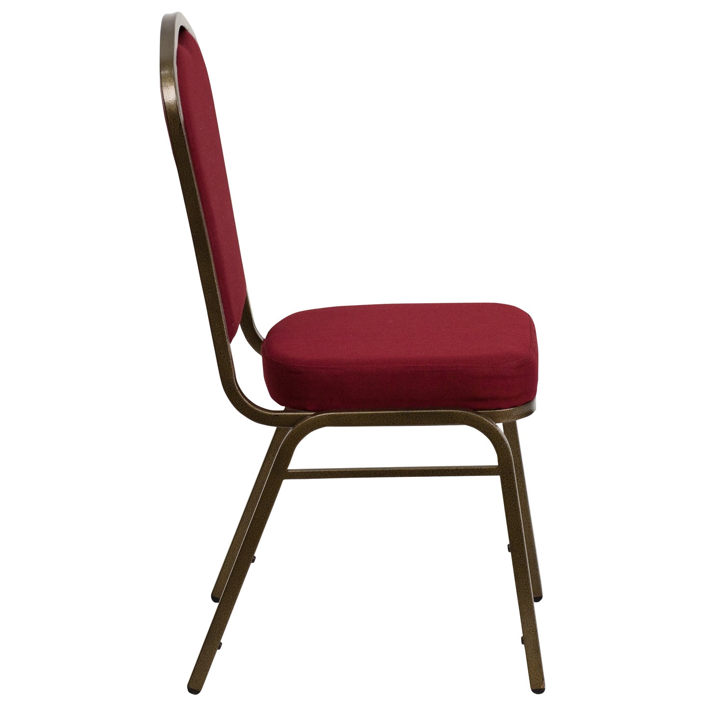 Burgundy Fabric Banquet Chair FD-C01-GOLDVEIN-3169-GG