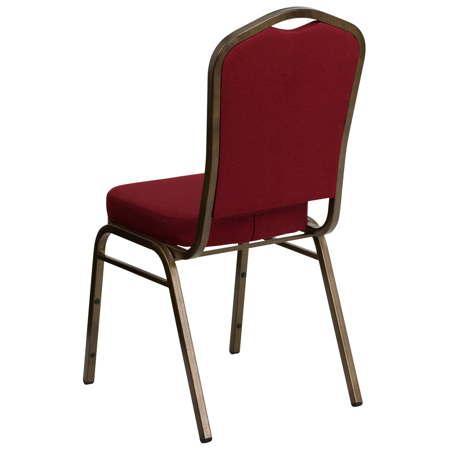 Burgundy Fabric Banquet Chair FD-C01-GOLDVEIN-3169-GG