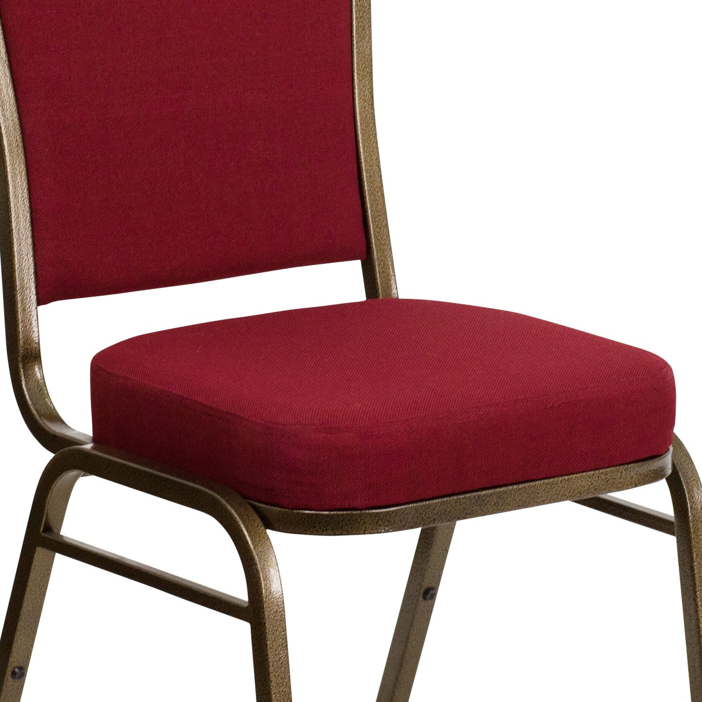 Burgundy Fabric Banquet Chair FD-C01-GOLDVEIN-3169-GG