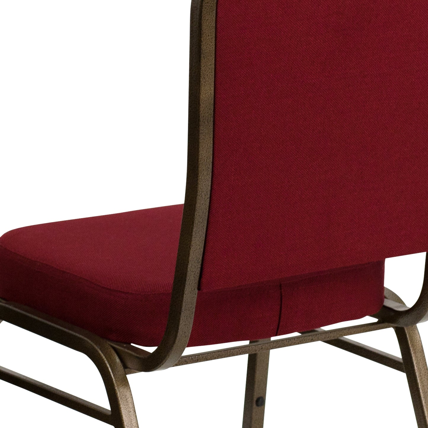 Burgundy Fabric Banquet Chair FD-C01-GOLDVEIN-3169-GG