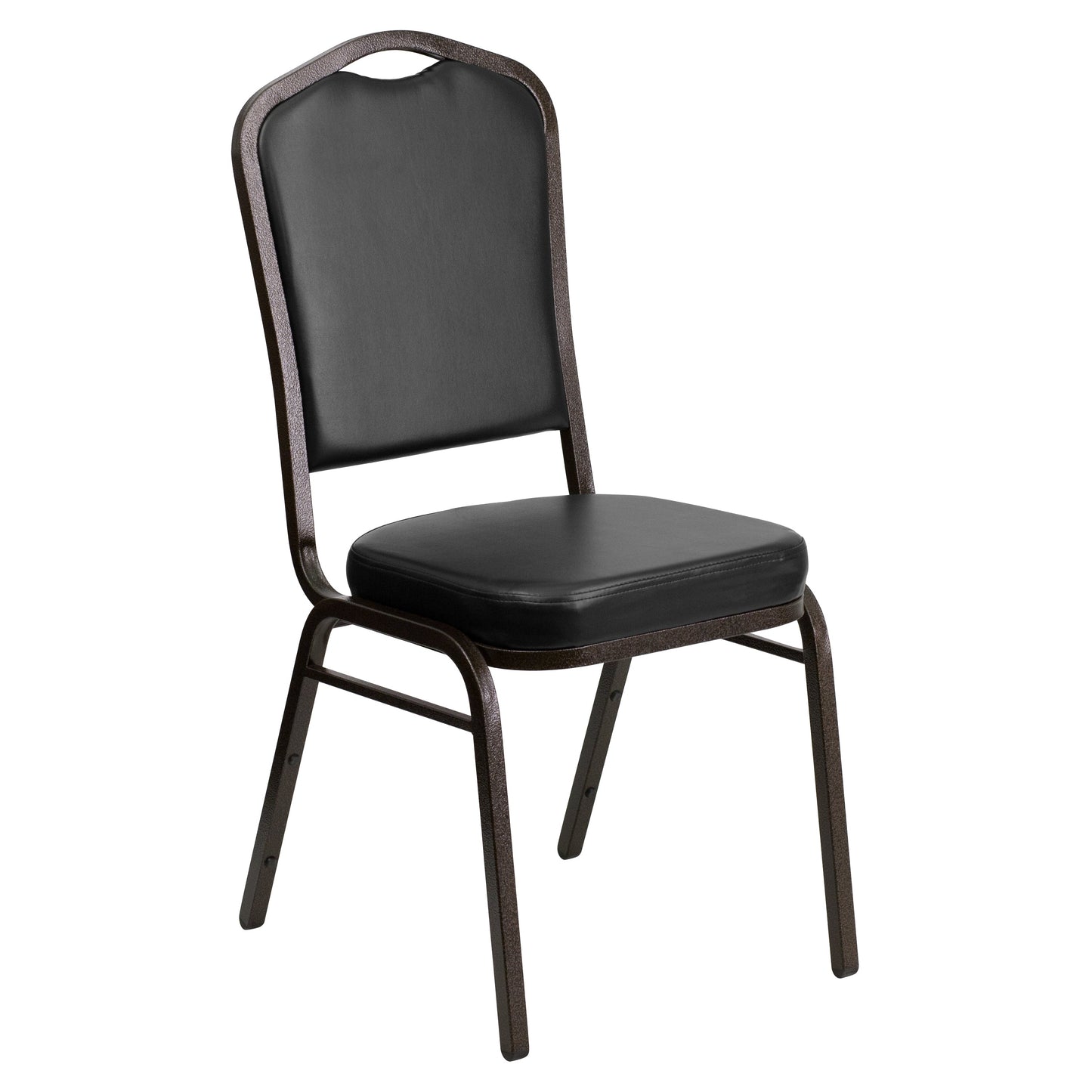 Black Vinyl Banquet Chair FD-C01-GOLDVEIN-BK-VY-GG